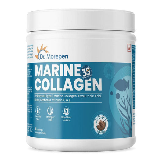 Dr. Morepen Marine Collagen Protein Powder Chocolate flavour 250 gms