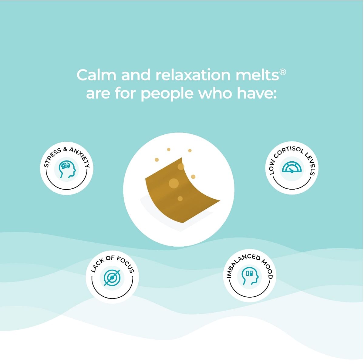 Wellbeing Nutrition Melts Calm  Relaxation  Suntheanine L-theanine Magnesium  Chamomile 30 oral strips