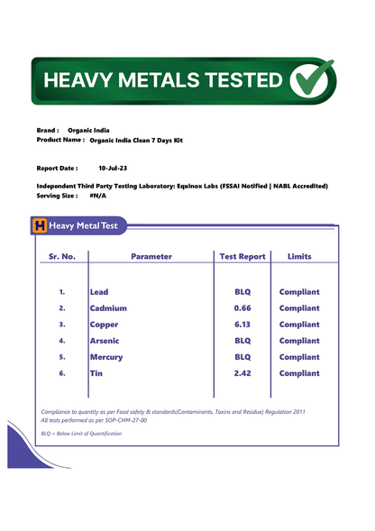 Organic India Clean 7 Days Kit