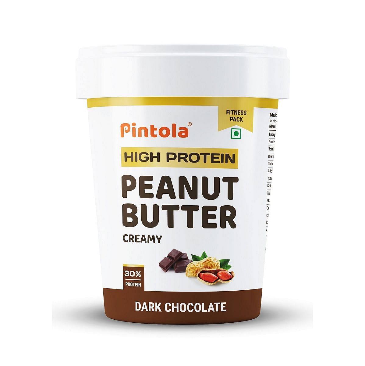 High Protein All Natural Peanut Butter Crunchy 510g  Pintola HIGH Protein Peanut Butter Dark Chocolate Creamy 510g