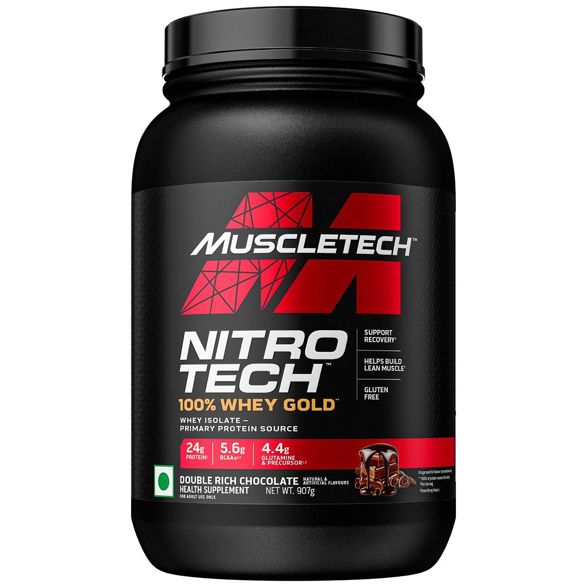 Muscletech Nitrotech 100 Whey Gold Double Rich Chocolate