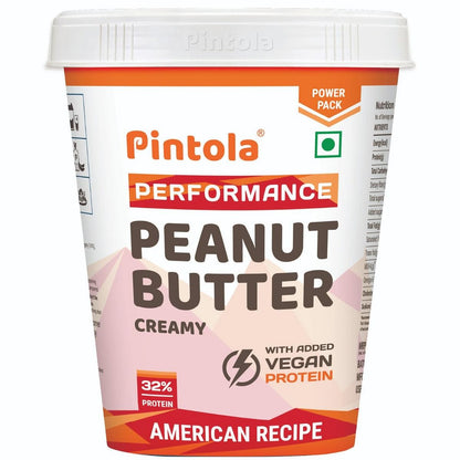 Pintola American Recipe Performance Series Peanut Butter Creamy  Vegan Protein  32 Protein  High Protein  Fiber