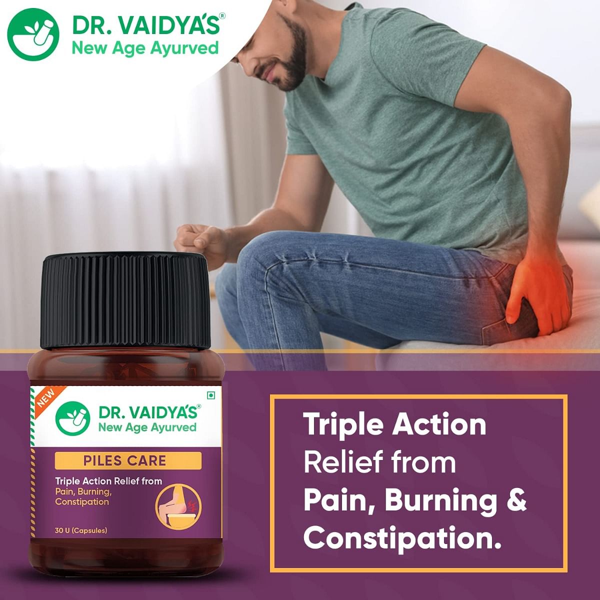 Dr. Vaidyas Piles Care-30 Capsules - Pack Of 1