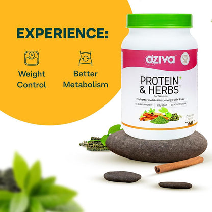 OZiva Protein  Herbs for Women to Reduce Body Fat Manage Weight  Metabolism