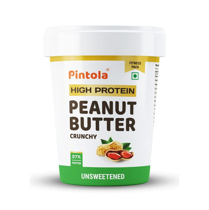 High Protein All Natural Peanut Butter Crunchy 510g  Pintola HIGH Protein Peanut Butter Dark Chocolate Creamy 510g