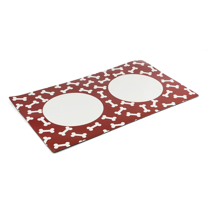 Pawpourri Saty On Mat for Dogs and Cats Red