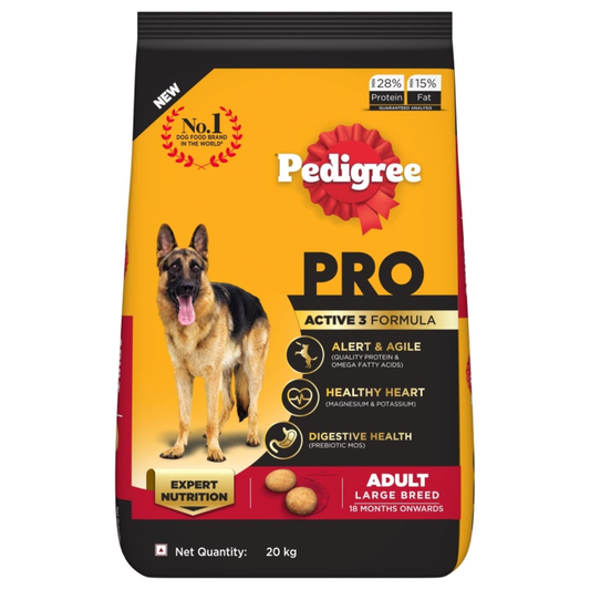 Pedigree PRO Expert Nutrition Active Adult 18 Months Onwards Large Breed Dog Dry Food