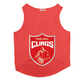 Ruse IPL Punjab Clings Printed Tank Jersey for Cats Poppy Red
