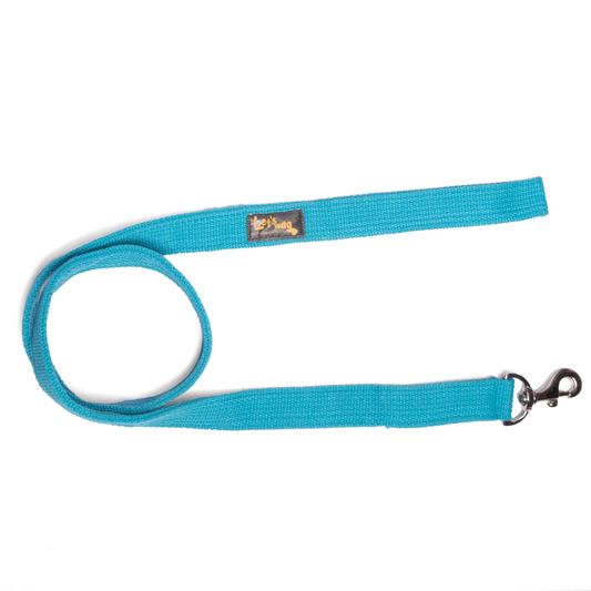 Lets Wag Single Handle Fabric Leash for Dogs Cobalt Blue