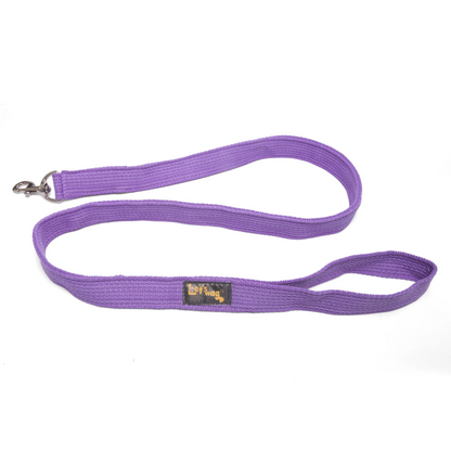 Lets Wag Single Handle Fabric Leash for Dogs Purple