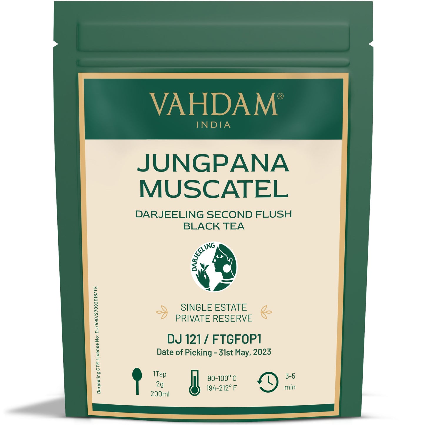 Jungpana Muscatel Darjeeling Second Flush Black Tea DJ 1212023