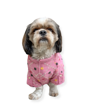 Pawgypets Festive Shirt for Dogs Pink