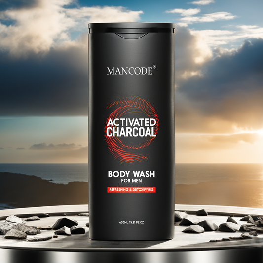 Mancode Activated Charcoal Body Wash  Shower Gel for Men