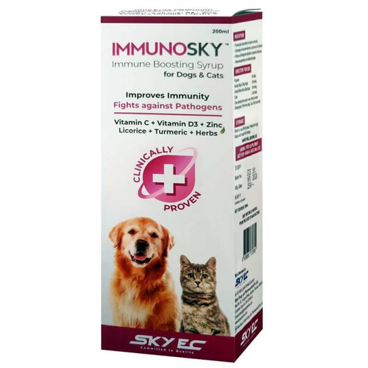 Skyec Immunosky Immunity Booster Syrup for Dogs  Cats 200ml