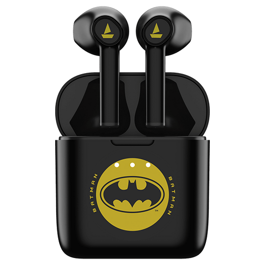 boAt Airdopes 131 Batman DC Edition  Wireless Earbuds with 13 mm Drivers Bluetooth v5.0 650mAh pocket friendly Charging Case