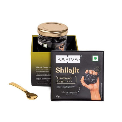 Kapiva Himalayan Shilajit  Shilajeet Resin 40g - For Endurance and  Contains Lab Report