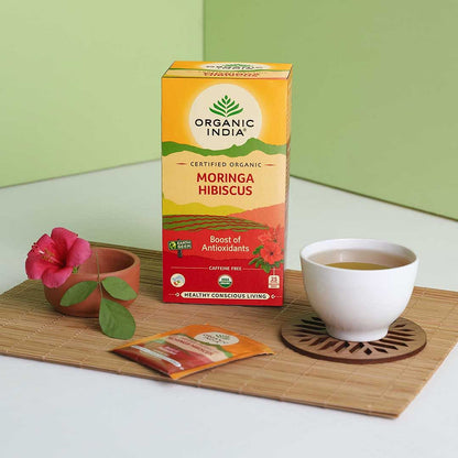 Organic India Moringa Hibiscus 25 Teabags