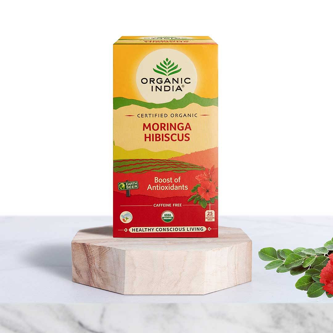 Organic India Moringa Hibiscus 25 Teabags