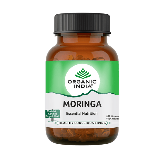 ORGANIC INDIA Moringa Essential Nutrition - 60 Veg Capsules
