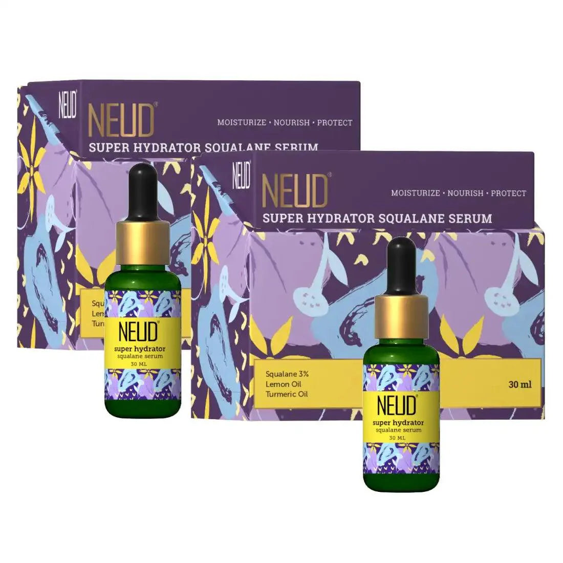 NEUD Super Hydrator Squalane Serum With Lemon Oil Turmeric Oil and Reverskin - 30ml