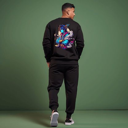 Krishna Printed Sweatshirt for Men