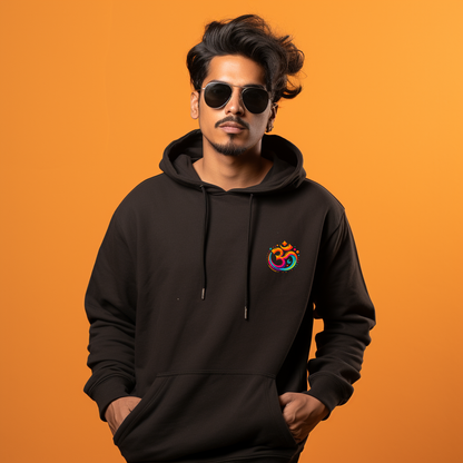 Lord Shiva Printed Hoodie with Om Symbol for Men
