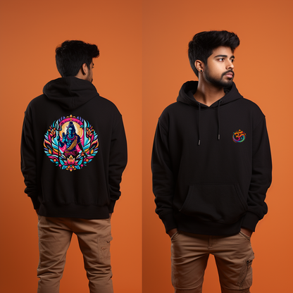 Lord Shiva Printed Hoodie with Om Symbol for Men