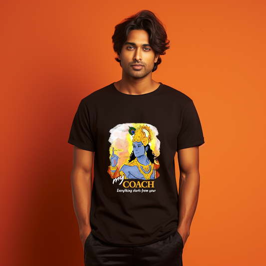 Krishna Printed T Shirt For Boys
