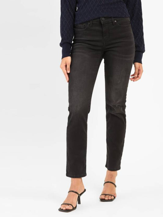 LEVIS312 Women Slim Mid Rise Black Jeans  Slim