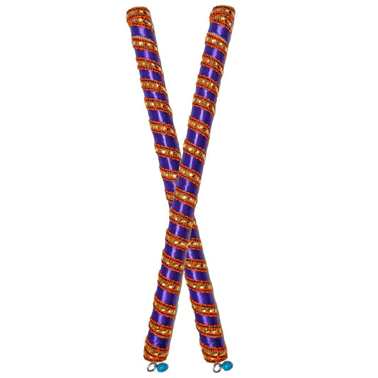 Wooden Dandiya Sticks For Garba Nights 1 Pair