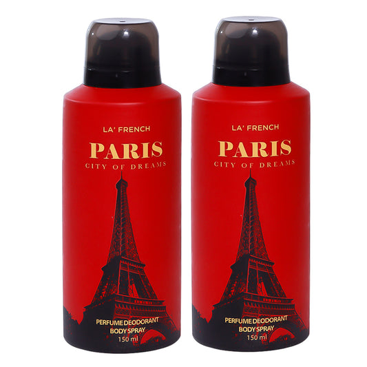 Paris Combo Deodorant Perfume - 150 ml Pack of 2