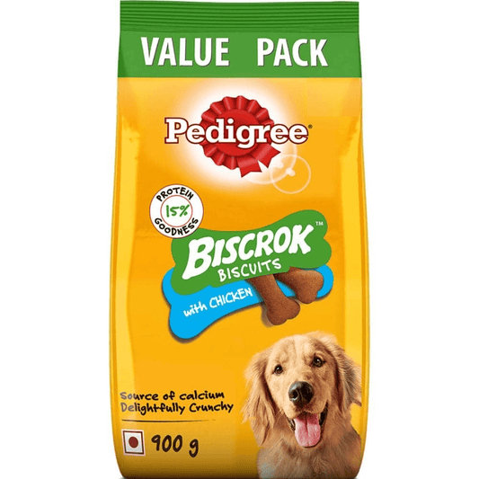 Pedigree Chicken Flavour Biscrok Biscuits Dog Treats 900g