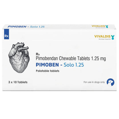 Vivaldis Pimoben Pimobendan Solo 1.25mg Tablet for Dogs