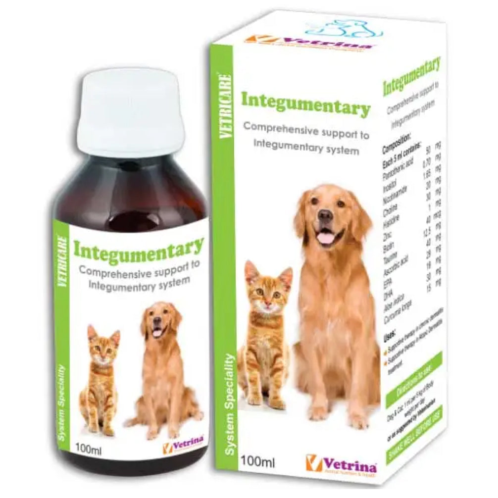 Vetricare Integumentary Syrup for Dogs and Cats 100ml