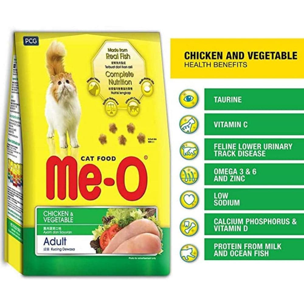 Me O Chicken and Vegetables Adult Cat Dry Food