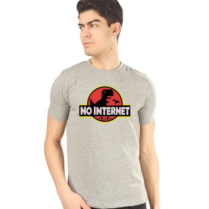 No Internet No Problem Printed Tee