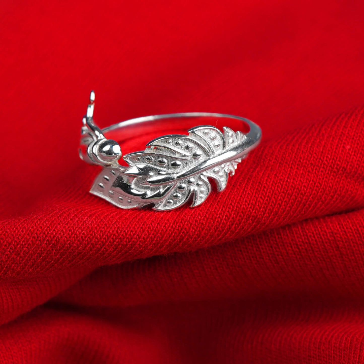 Krishna Morpankh Sterling Silver Wrap Ring For Women
