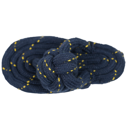 Skatrs Sandal Shaped Hand Made Durable Rope Chew Toy for Dogs  Cats Dark Blue