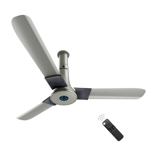 Atomberg Studio 1200 mm BLDC Motor 3 Blade Ceiling Fan with Remote Control and Dust Resistant Coating Sand Grey Pack of 1
