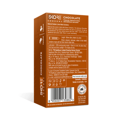 Skore Chocolate Condoms - 10N