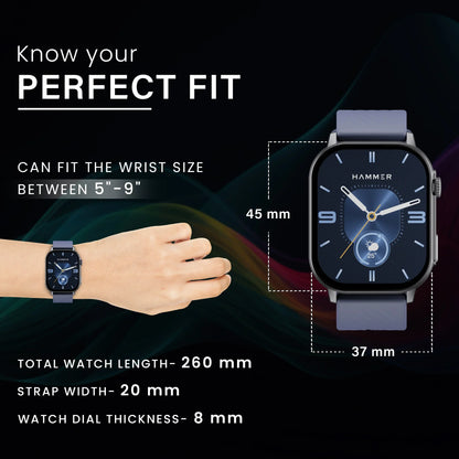 Hammer Arctic 2.04 Super Amoled Display Bluetooth Calling Smartwatch