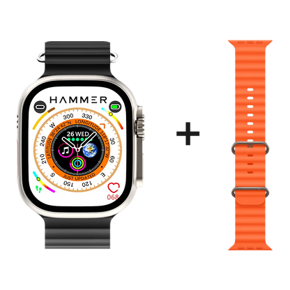 Hammer Ultra Classic with 2.01  Largest Display Bluetooth Calling Smartwatch