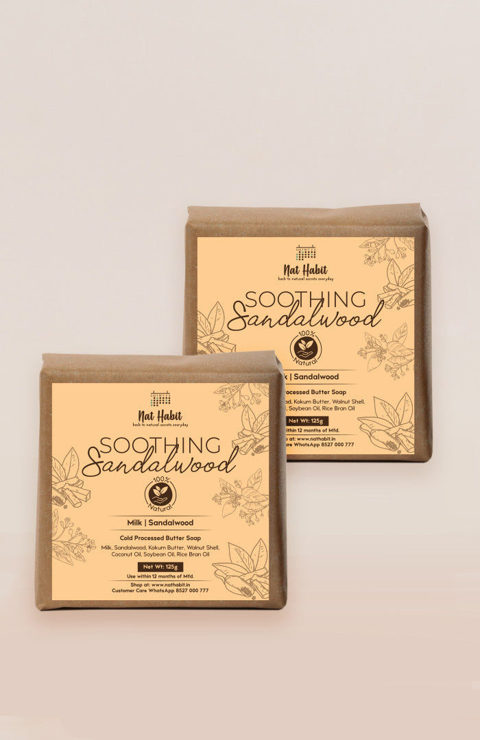 strongCold Processed Soothing Sandalwood Soap 125gstrong