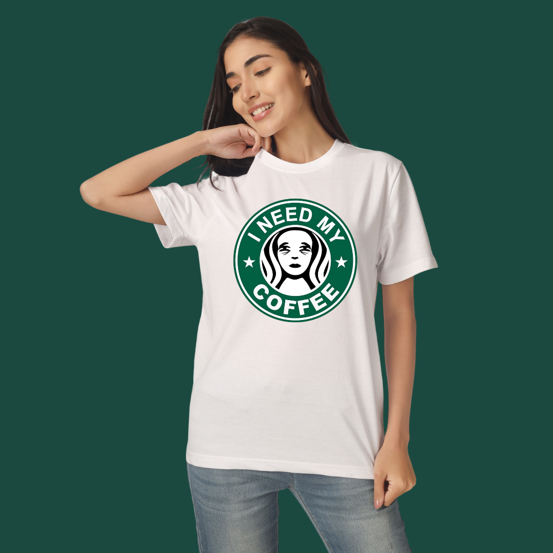 I Need My Coffee Printed Tee