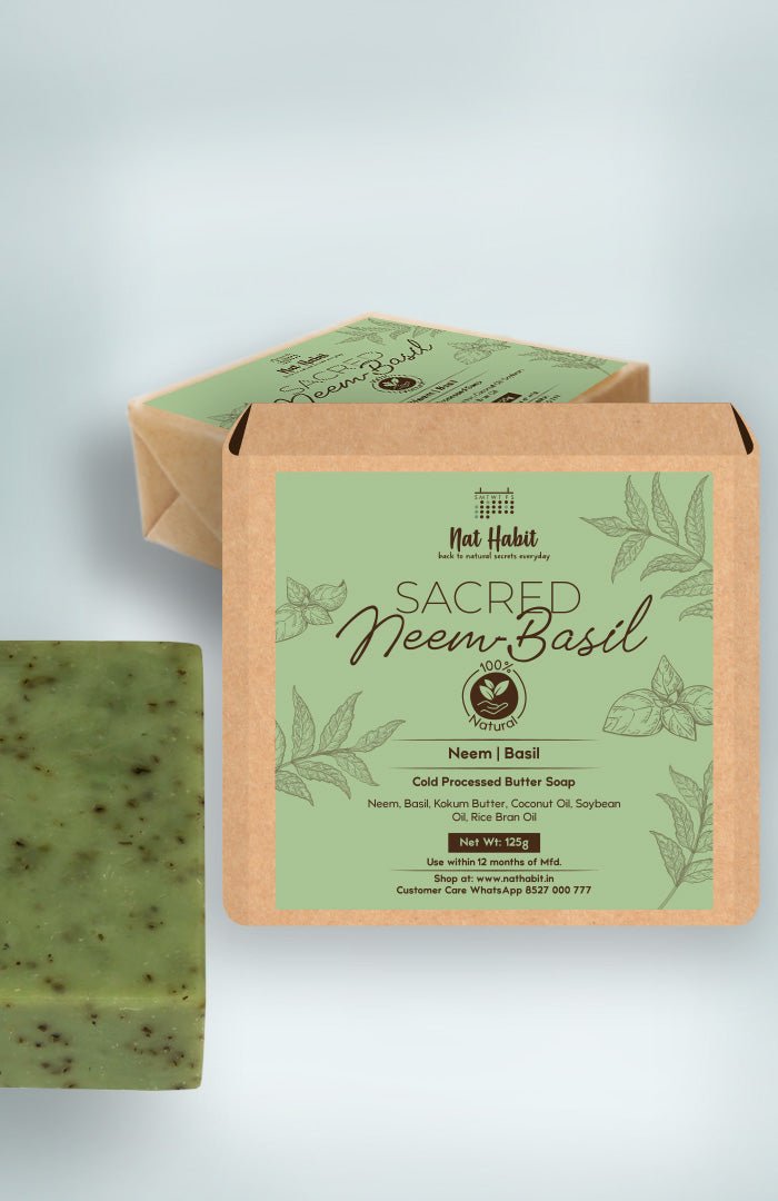 strongCold Processed Sacred Neem-Basil Soap 125gstrong