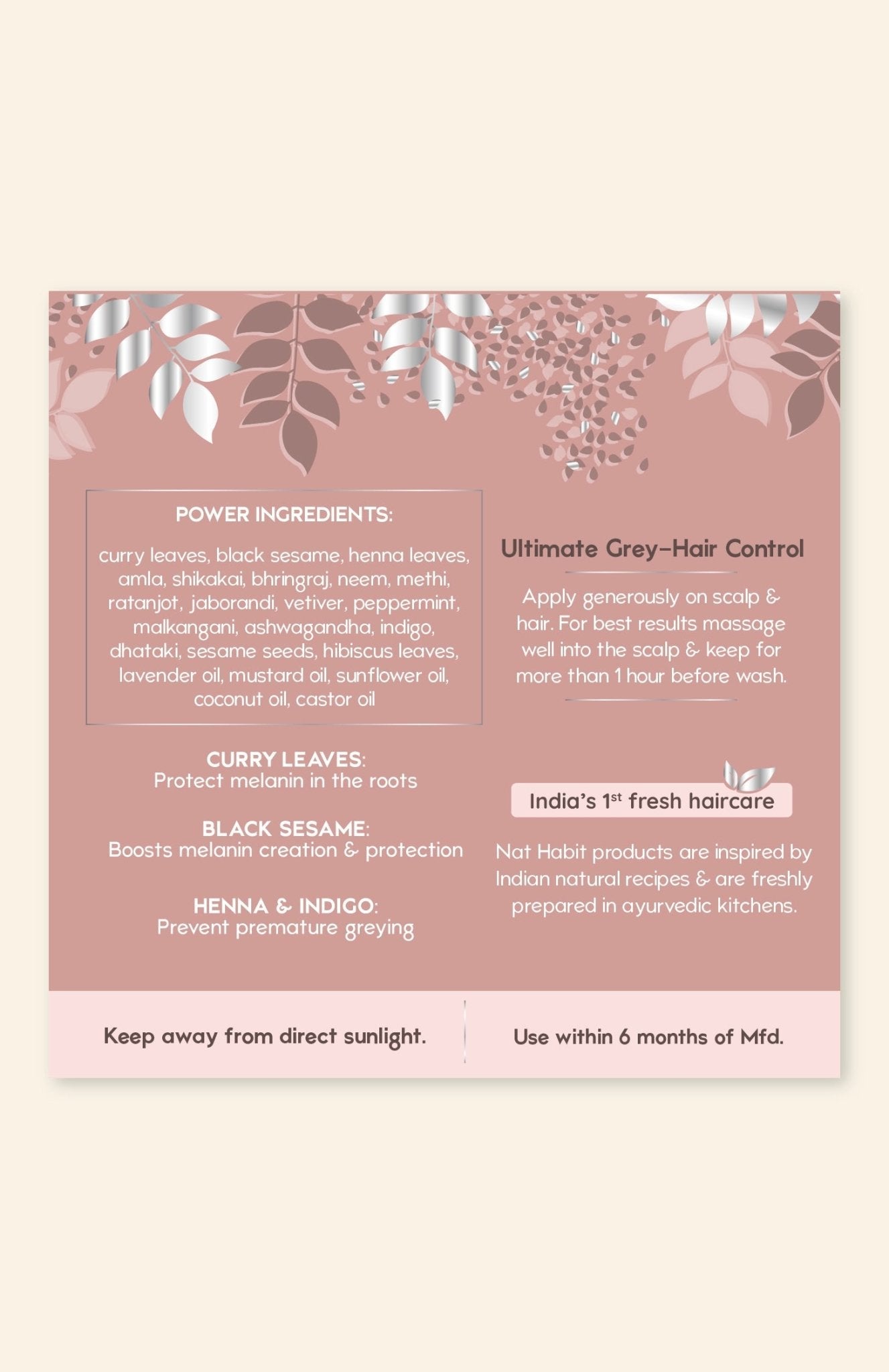 strongCurry Sesame Summer Hair Oilstrong briGrey-Hair Controli