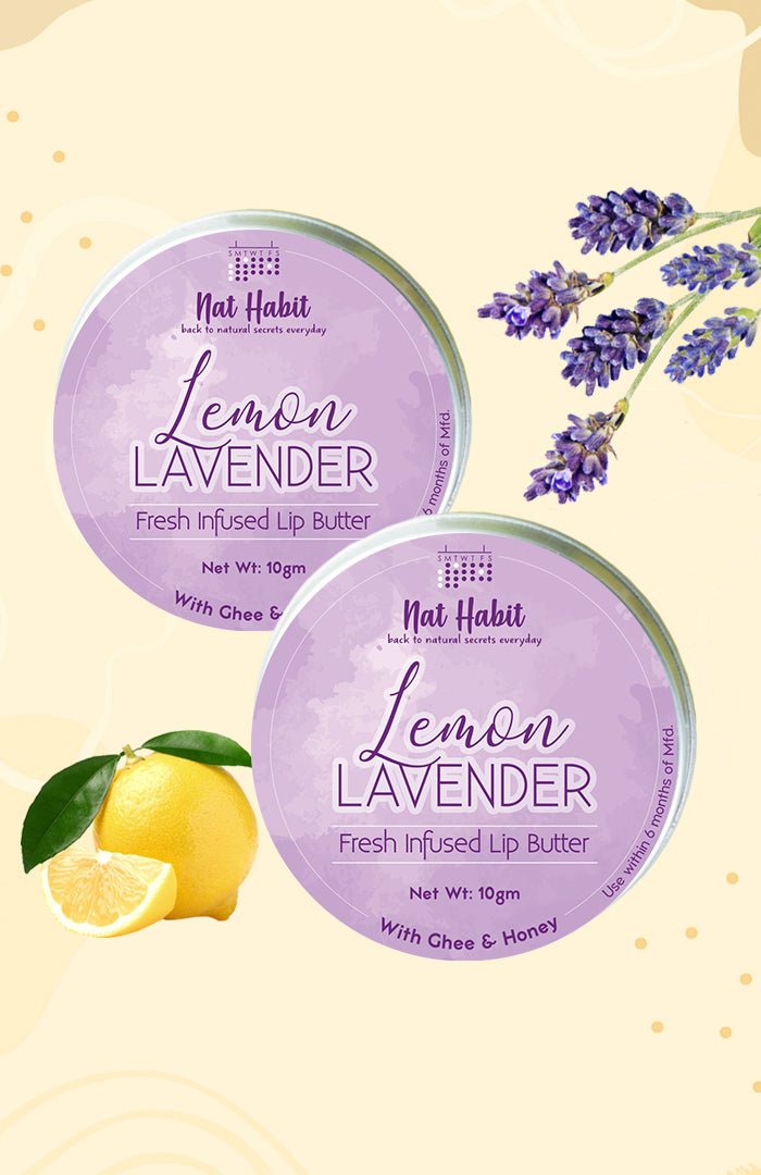 strongLemon Lavender Lip Butter 10gstrong briwith Fresh Lemon LavenderbrDesi Ghee  Raw Honeyi