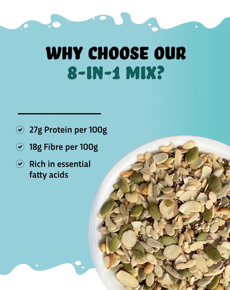 8 in 1 Seeds Mix - High in Protein 500g