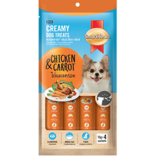 SmartHeart Chicken  Carrot Dog Creamy Treat