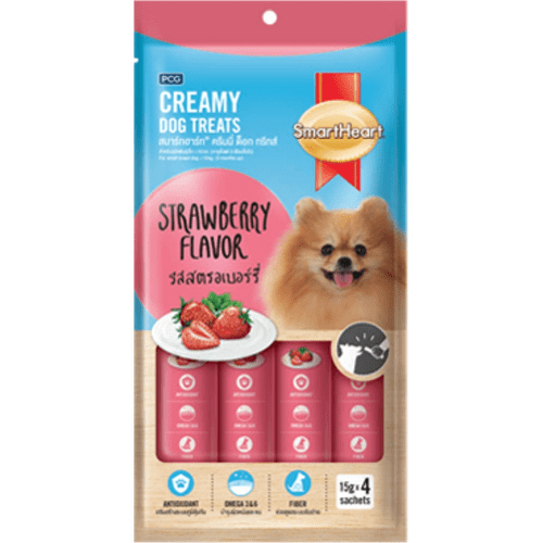 SmartHeart Chicken  Strawberry Dog Creamy Treat